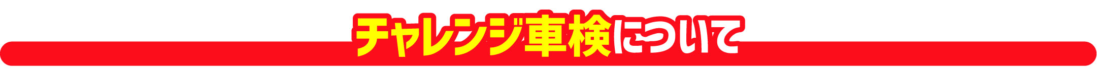 チャレンジ車検について